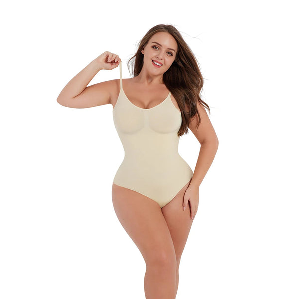 Seamless Bodysuit Shapewear Backless Thong with Tummy Control Winteres