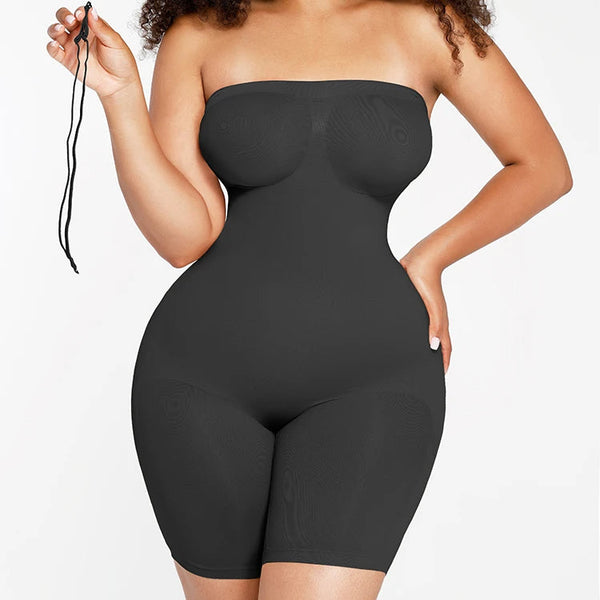 Full Body Shaper Strapless Shapewear Seamless Bodysuit with Tummy Control Winteres