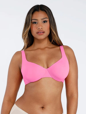 Seamless underwired push-up bra with V-neck Winteres