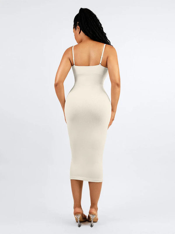 Shapewear  Dress Sleeveless Midi Long Bodycon Casual Winteres