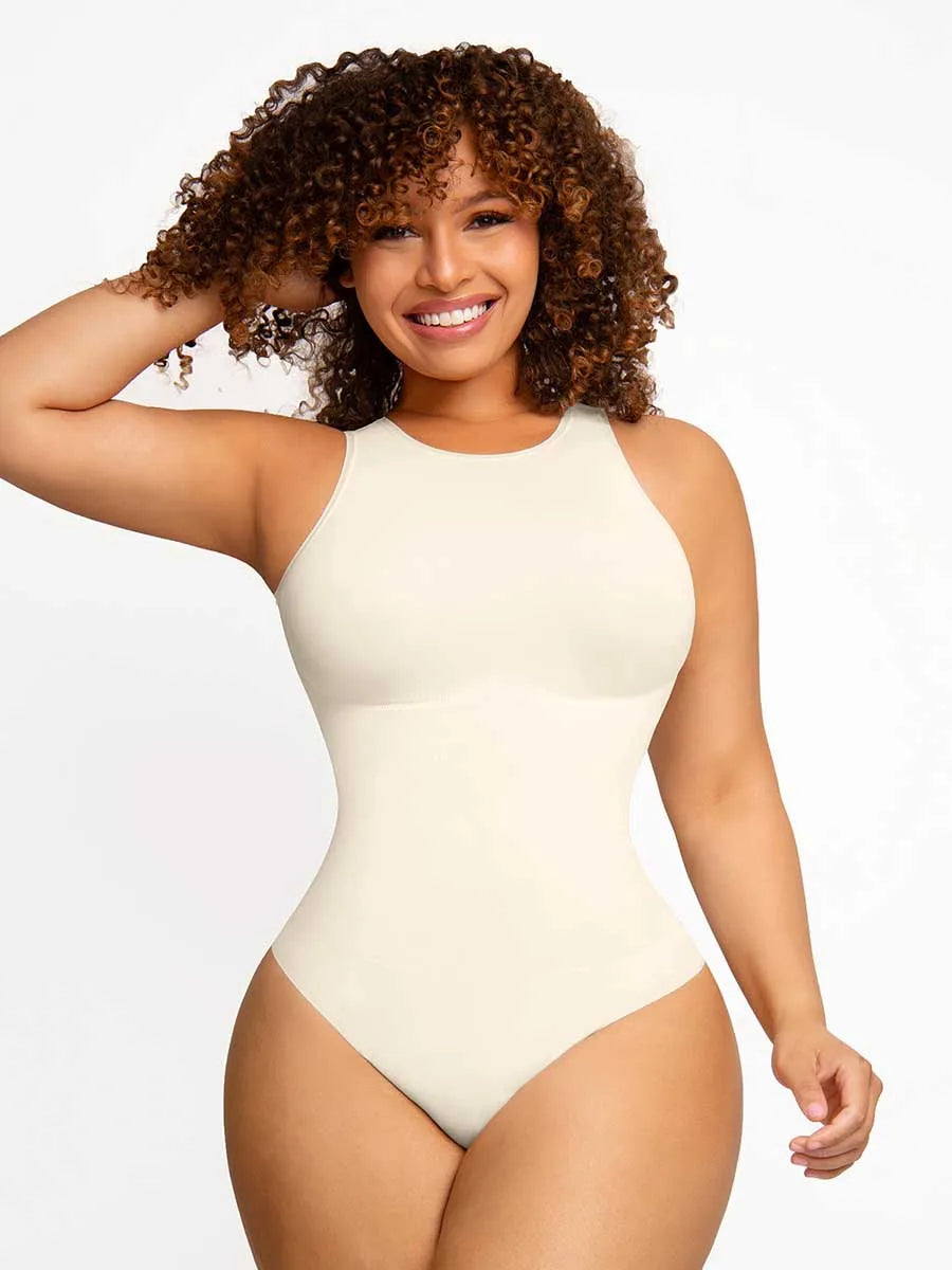One Piece Tops Seamless Body Shaper - Seamless Thong Bodysuit Shapewear Winteres