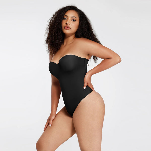 Seamless Shapewear One-Piece Underwire Strap Removable Push up Bra Winteres