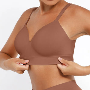 Padded push-up bra without underwire with soft skin Winteres