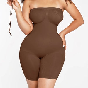 Full Body Shaper Strapless Shapewear Seamless Bodysuit with Tummy Control Winteres