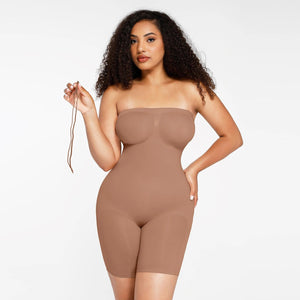 Full Body Shaper Strapless Shapewear Seamless Bodysuit with Tummy Control Winteres