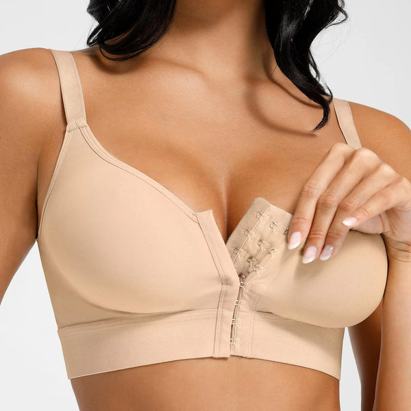 Adjustable Compression Bra – Front Closure Slimming Shapewear Aishang