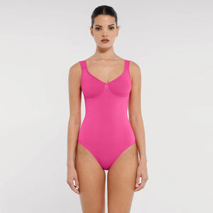 Diamond Neck Seamless Shapewear Bodysuit Tummy Control Body Winteres