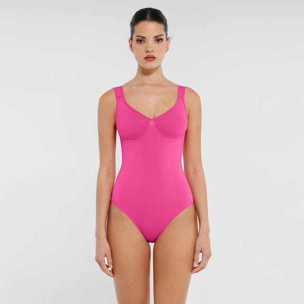 Diamond Neck Seamless Shapewear Bodysuit Tummy Control Body Winteres