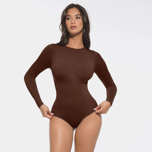 Latest Style Butt Lift Tummy Control Shaping Long Sleeve Bodysuit Winteres