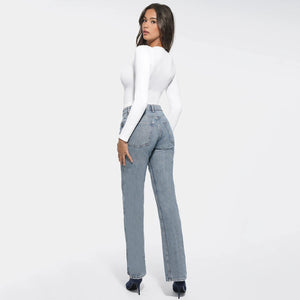 Latest Style Butt Lift Tummy Control Shaping Long Sleeve Bodysuit Winteres