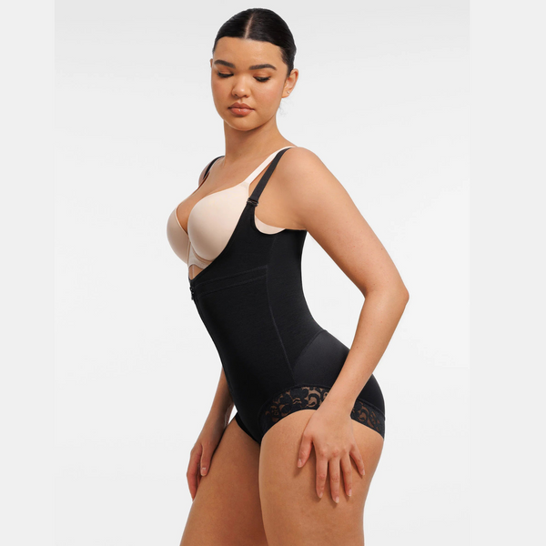 Lace Shapewear Bodysuit – Front Hooks, Tummy Control & Butt Lifter Winteres