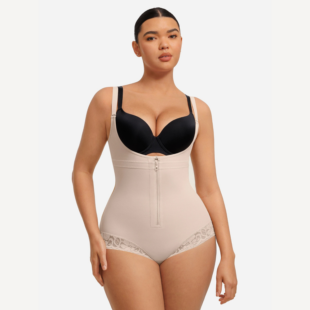 Lace Shapewear Bodysuit – Front Hooks, Tummy Control & Butt Lifter Winteres