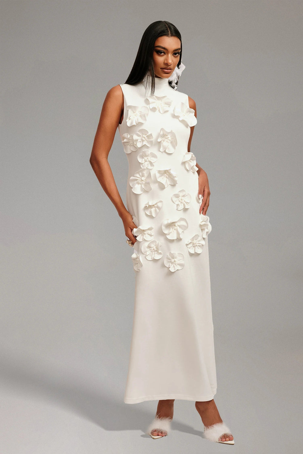 Haley Flowers A-swing Maxi Dress Winteres