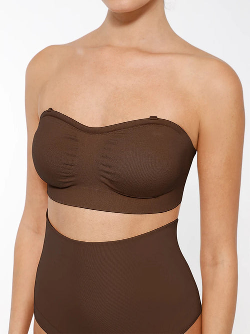 One Piece Breathable Seamless Strapless Wireless Breast Winteres