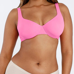 Seamless underwired push-up bra with V-neck Winteres