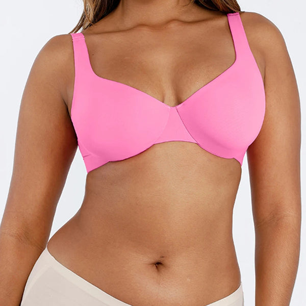 Seamless underwired push-up bra with V-neck Winteres