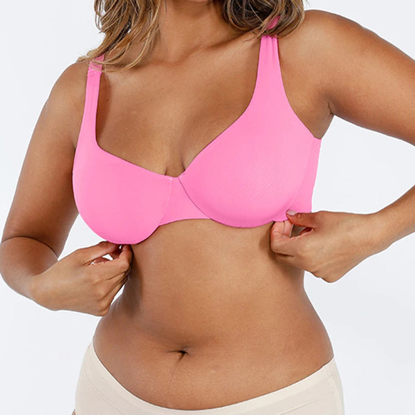 Seamless underwired push-up bra with V-neck Winteres