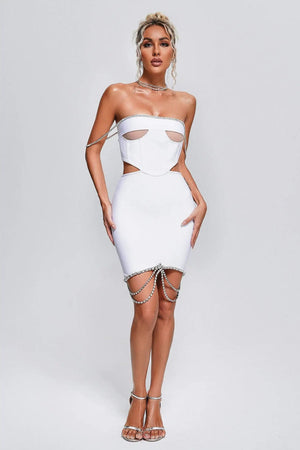 Ladies Ezra Shoulder Mini Dress Winteres