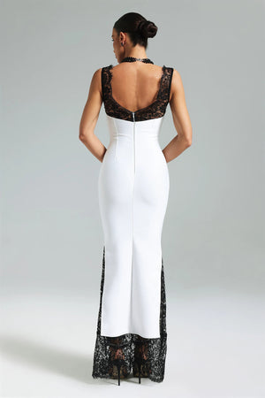 Willy  Lace Deep V Maxi Dress Winteres