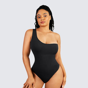 Seamless slimming thong bodysuit with one arm Winteres