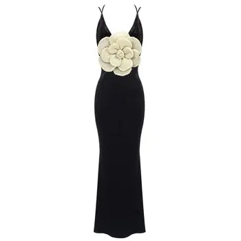 Velvet Black Long Maxi Dress