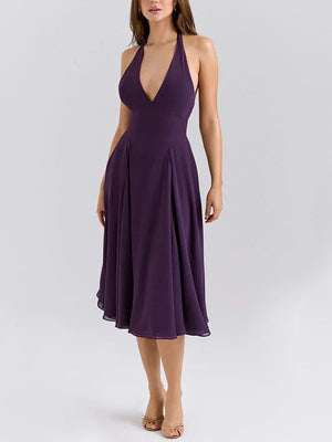Francisca Purple Midi Dress Winteres