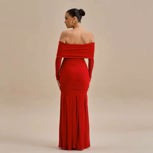 Betty floral pleated long dress Winteres