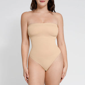 Strapless Thong Bodysuit – Sculpting Tube Top Shapewear Winteres
