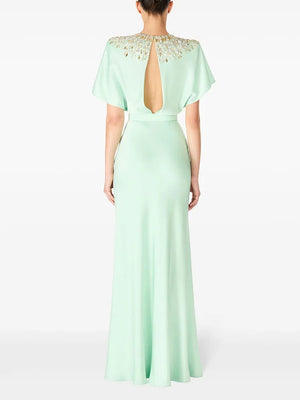 Damaris Long dress studded with pearls and diamonds Winteres