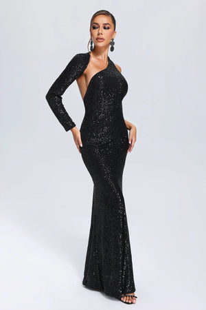 Lanette One-Sleeve Maxi Dress Winteres