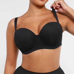 Hexin New Arrival Shapewear Plus Size Strapless Bra Support Bra Yoga Sexy Seamless Shaping Bras With Adjustable Shoulder Straps Winteres