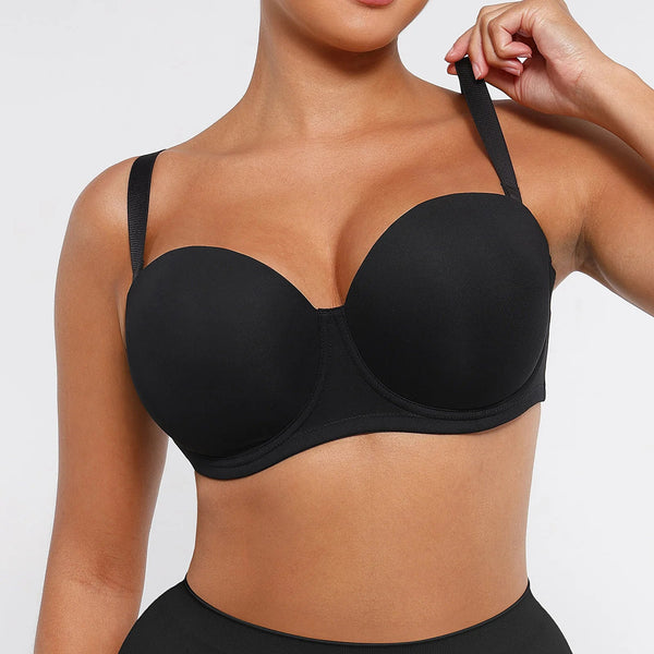 Hexin New Arrival Shapewear Plus Size Strapless Bra Support Bra Yoga Sexy Seamless Shaping Bras With Adjustable Shoulder Straps Winteres