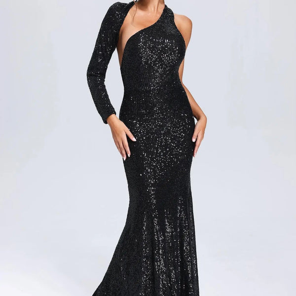 Lanette One-Sleeve Maxi Dress Winteres