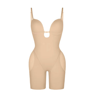 Seamless Backless Push-Up Bodysuit – Slimming Corset with Concealed Bra Winteres