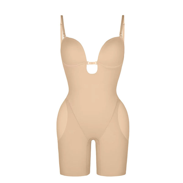Seamless Backless Push-Up Bodysuit – Slimming Corset with Concealed Bra Winteres