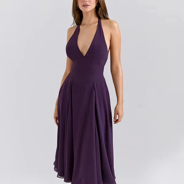 Francisca Purple Midi Dress Winteres