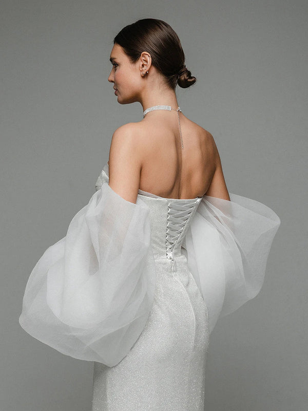 Chiffon Puff Sleeve Elegant Womens Dresses Formal Evening Party Dinner Floor Dress Winteres