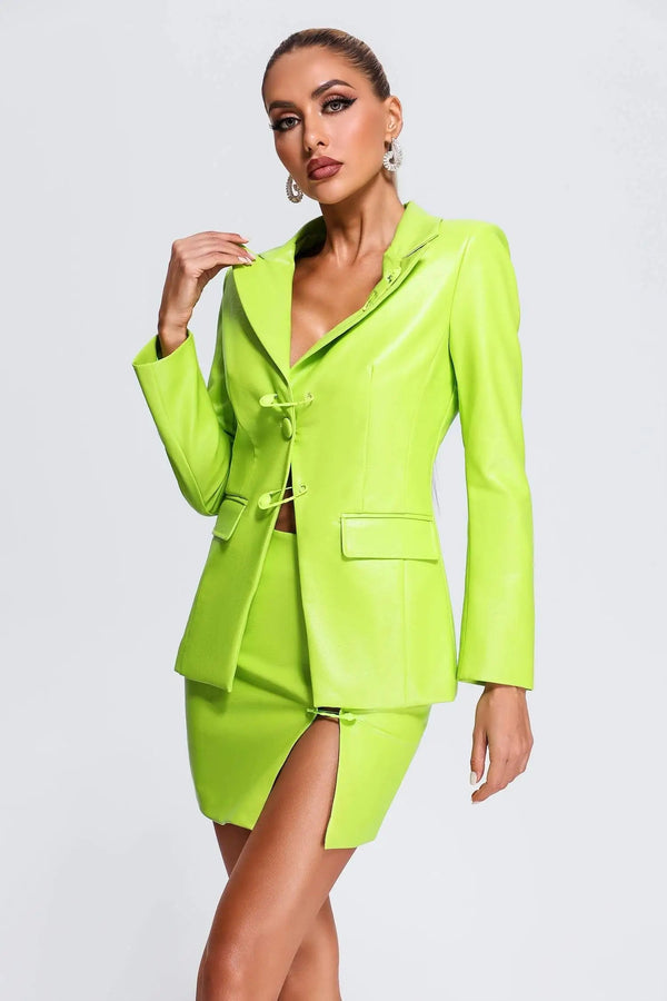 Two Pieces Blazer and Skirt Set Winteres