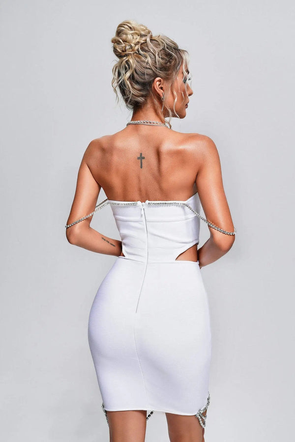 Ladies Ezra Shoulder Mini Dress Winteres