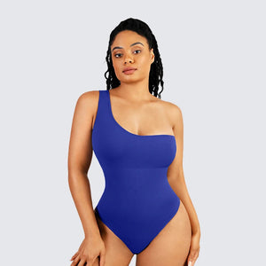 Seamless slimming thong bodysuit with one arm Winteres