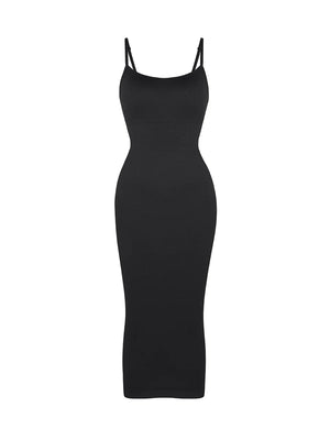 Shapewear  Dress Sleeveless Midi Long Bodycon Casual Winteres