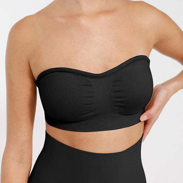 One Piece Breathable Seamless Strapless Wireless Breast Winteres