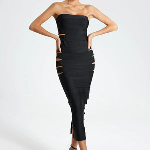 Claire Strapless Midi Dress Winteres