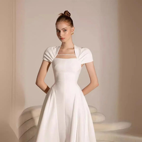 Bettergirl Vietnam Niche Design Summer New Dress Tight Fold Zipper Elegant Women's Clothing 2024 White Long Women's Dresses Winteres