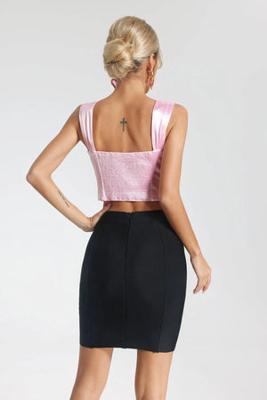 Dominique bow tie top Winteres