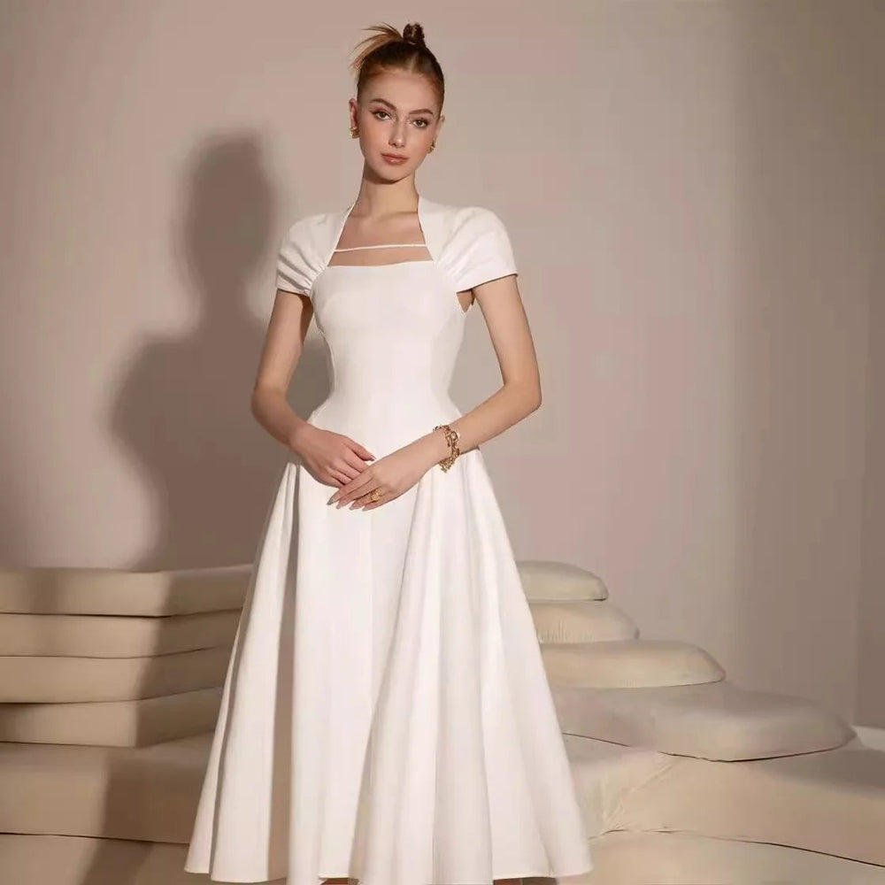 Bettergirl Vietnam Niche Design Summer New Dress Tight Fold Zipper Elegant Women's Clothing 2024 White Long Women's Dresses Winteres