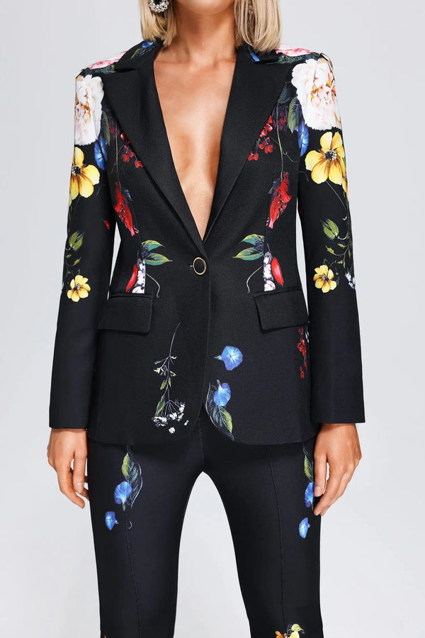 Ladies Martha Printed Blazer Set Winteres