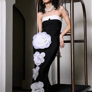 Flower Fishtail Maxi Dress Winteres