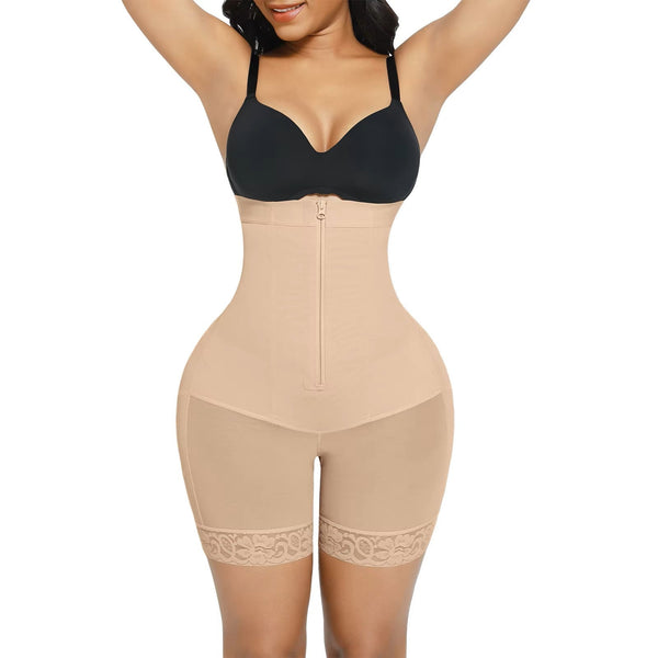 Butt Lift High Waisted Shapewear Shorts with Four Steel Bones Winteres