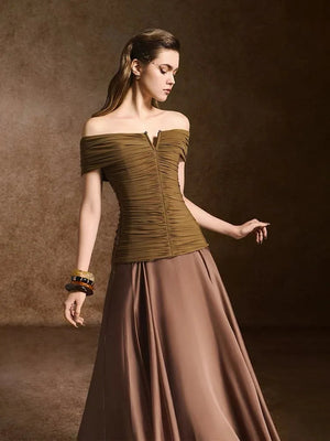 Inlaida pleated Maxi dress Winteres